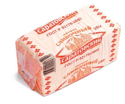 Маргарин Сливочный Саратовский 60% 250 г пергамент Маргарин Сливочный Саратовский 60% 250 г пергамент