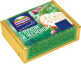 Сыр плавленый Hochland  с луком и чесноком, блок, 50г
