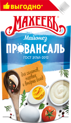 Махеев Провансаль Майонез 400 мл 50,5% Белый ДПДЗ