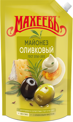 Майонез Махеев Оливковый 50,5% 800 мл дой-пак