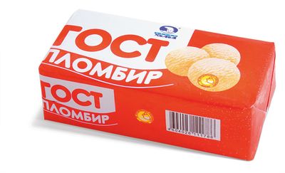 Мороженое НЧ Пломбир ГОСТ Семейный брикет 200 г.