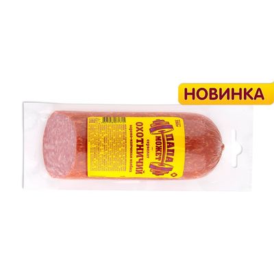 Колбаса в/к Папа Может сервелат Охотничий в/у срез 0.35 кг(50 суток)