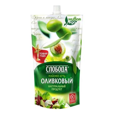 ТОП 100 СЛОБОДА Майонез Оливковый 400мл 67%