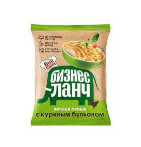 ТОП 100 Лапша Бизнес Ланч яичная с куриным бульоном 60г