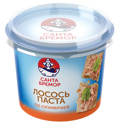 Паста Санта Бремор рыбная со скумбрией и лососем 140г