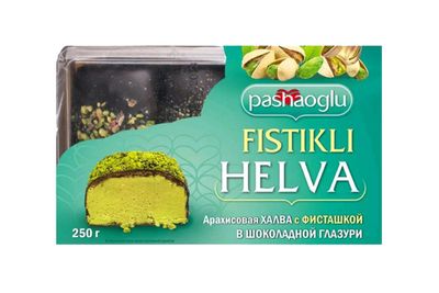 Халва Pashaoglu арахис. в конд. глазури с фисташкой 250 г