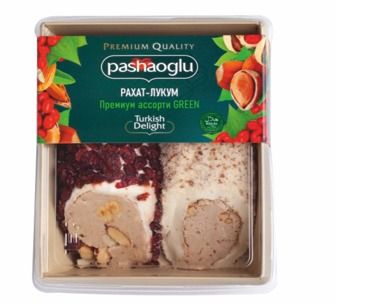 Рахат-лукум Pashaoglu Ассорти Green премиум 330 гр.