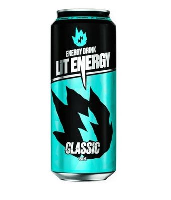 ТОП 100 Энергетический напиток Lit Energy Classic со вкусом клюквы и барбариса ж/б 12*0,45л