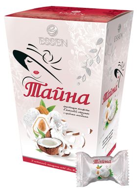 Конфеты Эссен Тайна с миндалем и кокосом 130г*6