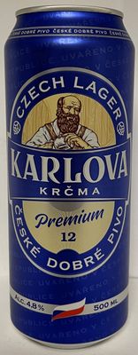 Пиво Карлова Крчма Премиум светлое, пастер.,фильтр. 4,8% ж/б 0,5л*24 Сербия Пиво Карлова Крчма Премиум светлое, пастер.,фильтр. 4,8% ж/б 0,5л*24 Сербия