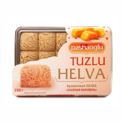 Халва "Pashaoglu" арахисовая с соленой карамелью 250 г Халва "Pashaoglu" арахисовая с соленой карамелью 250 г