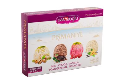Пишмание "Pashaoglu" Микс (какао, ваниль, гранат, фисташка) 240 г Пишмание "Pashaoglu" Микс (какао, ваниль, гранат, фисташка) 240 г