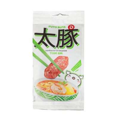 Колбаски Футо Бута Дымов Со вкусом Том Ям,с/к, з/с, 50 г Колбаски Футо Бута Дымов Со вкусом Том Ям,с/к, з/с, 50 г