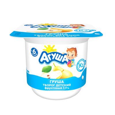 Творог фруктовый Агуша 3,9% Груша, 100г