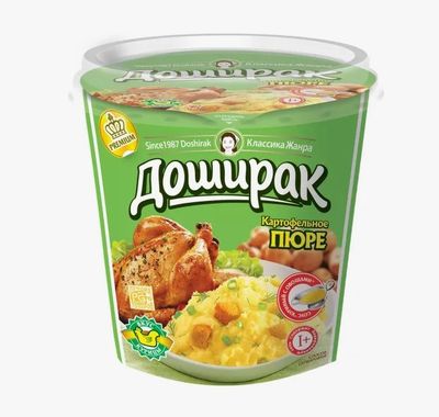 ТОП 100 Пюре Доширак Премиум быстрого приготовления с соусом Куриный с овощами 52г*24