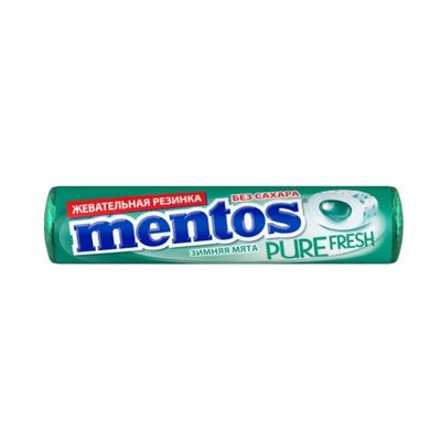 ТОП 100 Жевательная резинка Mentos Roll Pure Fresh Зимняя Мята 12*24*15,5г ТОП 100 Жевательная резинка Mentos Roll Pure Fresh Зимняя Мята 12*24*15,5г