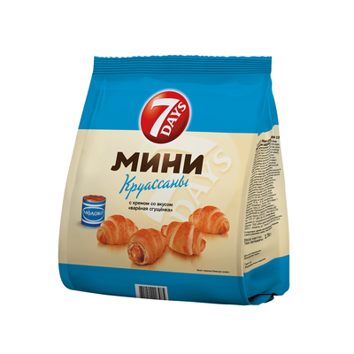 Круассаны мини 7DAYS с кремом Вареная сгущенка 176г