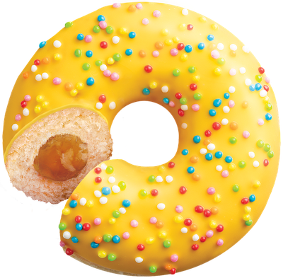 Донат Bakerton глазированный Банан с банановой начинкой 36 шт*67 гр