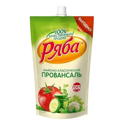 Майонез тз Ряба Провансаль Классический 50,5% 350г ДПД