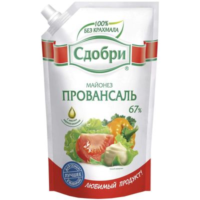Майонез тз Сдобри Провансаль 67% 630г ДПД