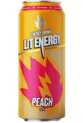 ТОП 100 Энергетический напиток Lit Energy Peach ж/б 12*0,45л
