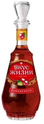 Настойка Вкус Жизни Клюквенная сладкая 20% 0,5л*6