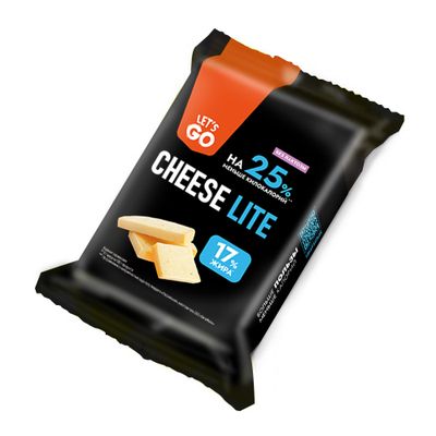 Сыр Cheese Lite "Let's Go" полутвердый безлактозный 35% брусок 180 г