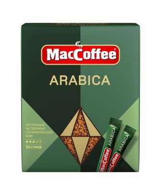 Кофе MacCoffеe ARABIKA натур.раствор.субл. карт/уп 1,8г*30шт*12 Кофе MacCoffеe ARABIKA натур.раствор.субл. карт/уп 1,8г*30шт*12