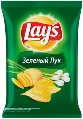 ТОП 100 Чипсы Lays картоф. молодой зел. лук 37г ТОП 100 Чипсы Lays картоф. молодой зел. лук 37г
