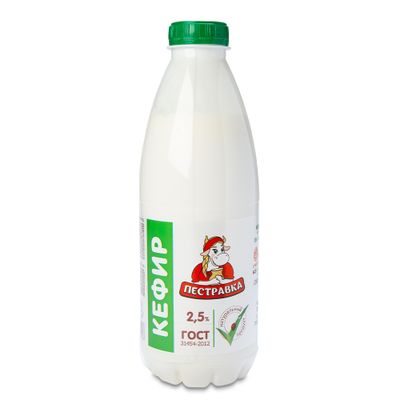 06.Кефир Пестравка 2,5% ПЭТ 930г