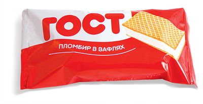 Мороженое НЧ Пломбир брикет на вафлях ГОСТ 70 г/26 шт.