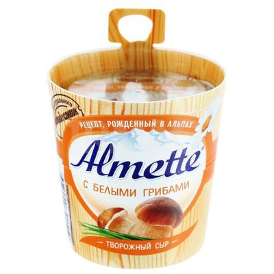 Сыр творожный Almette С белыми грибами 150г 1/8