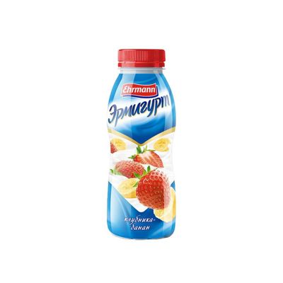 Эрмигурт питьевой 420г 1,2% Клубника-банан Нап.йог.паст.