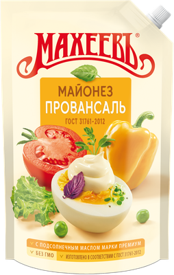 Майонез Провансаль Махеев классический 50,5% 800 мл дой-пак