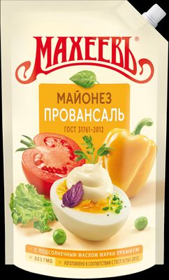 Майонез Провансаль Махеев классический 50,5% 800 мл дой-пак