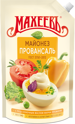Майонез Провансаль Махеев классический 50,5% 800 мл дой-пак