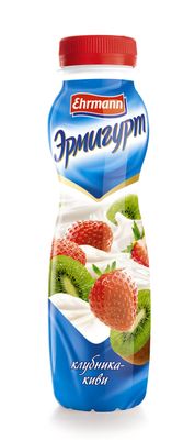 Йогурт питьевой Эрмигурт со вкусом клубники и киви 1,2% 290г