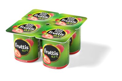 Йогуртный продукт Fruttis 0,1% Клубника, 110г