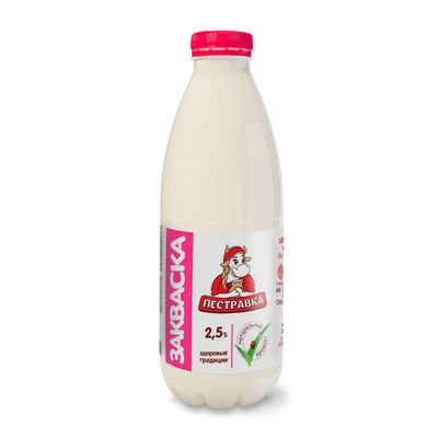 Кисломолочный продукт Закваска Пестравка  2,5% ПЭТ 930гр