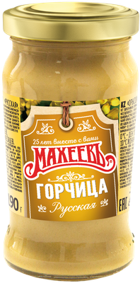Горчица столовая Махеев Русская 190 г ст. банка