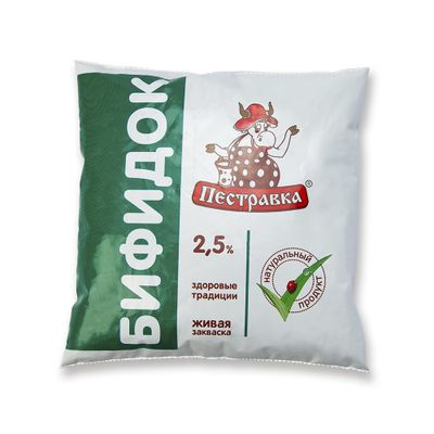 Бифидок Пестравка  2,5%  450г Фин-пак
