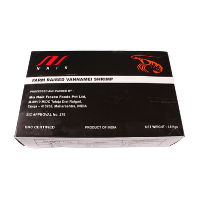 Креветки Делфуд  21/25 с/м б/г в панцире 1,8 кг/6 шт блок