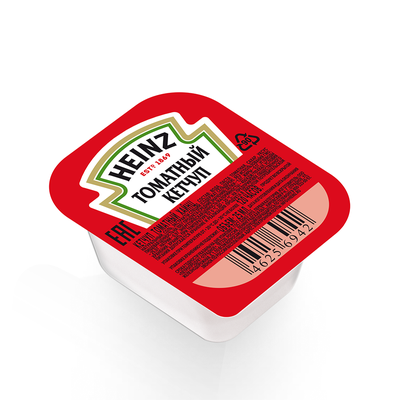 Соус Heinz Кетчуп Томатный порционный дип-пот, 25мл