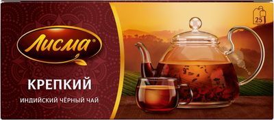 Чай Лисма Крепкий черный (25пак*2г) *18