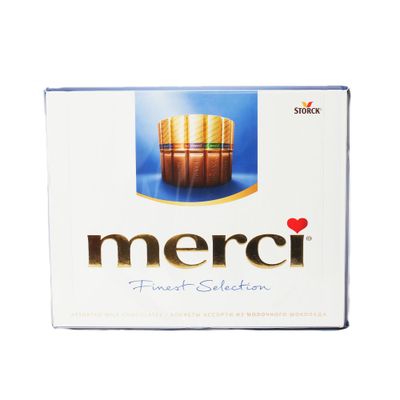 Набор шоколадных конфет Merci Молочный, 250г