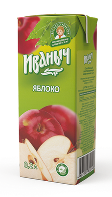 Сок Иваныч Яблоко 0,2 л/27 шт