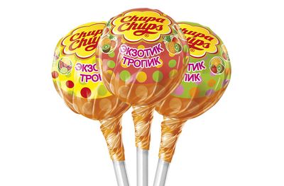 Карамель Chupa Chups Экзотик-Тропик, 12г, 100шт