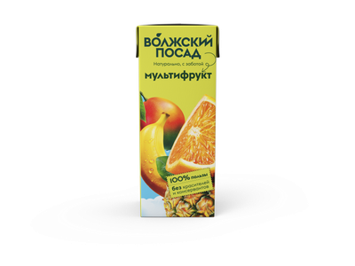 Нектар Волжский посад Мультифрукт 0,2 л/27 шт