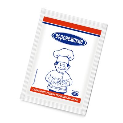 Дрожжи Воронежские хлебопекарные сухие быстродействующие 100г/50шт