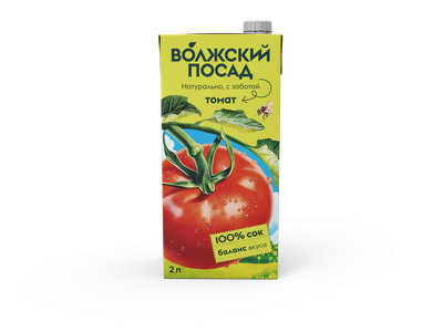 Сок Волжский посад Томат 2л/6 шт